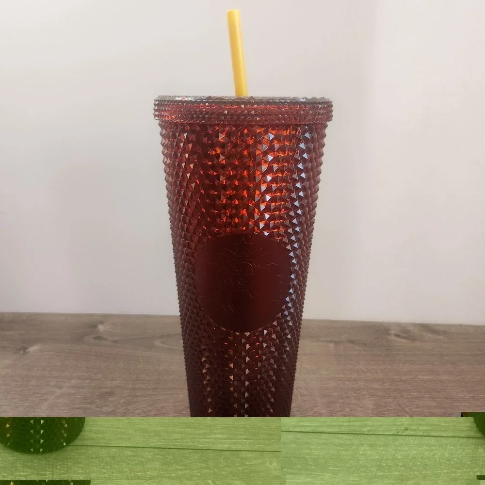 New 2024 USC Trojans Starbucks Studded 24oz Red Cold Drink Tumbler Southern Cal